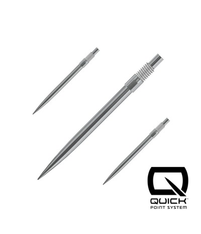 Puntas Harrows Quick Point Plateada 30mm
