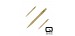 Harrows darts Micro Ridge Quick Point Gold 30mm