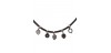 Pulsera cuero 5 aletas