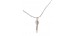 Collar dardo baño plata