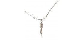 Collar dardo baño plata