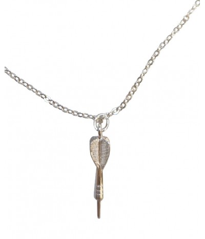 Collar dardo baño plata