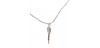 Collar dardo baño plata