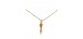 Collar dardo baño oro