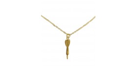 Collar dardo baño oro