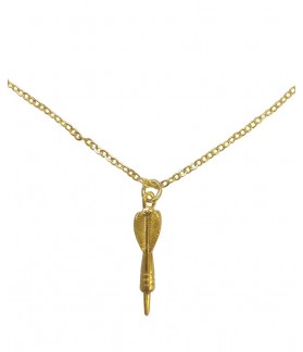 Collar dardo baño oro
