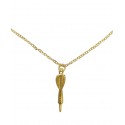 Collar dardo baño oro