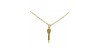 Collar dardo baño oro