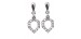 Pendientes aleta baño plata