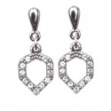 Pendientes aleta baño plata