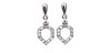 Pendientes aleta baño plata