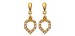 Pendientes aleta baño oro