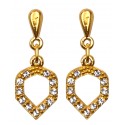 Pendientes aleta baño oro