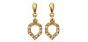Pendientes aleta baño oro