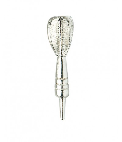 Pin dardo baño plata