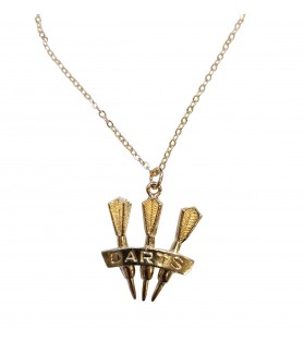 Collar 3 dardos baño oro