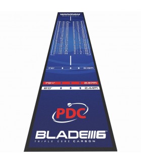 Tapete de dardo de PVC Clearzone com Oche integrado 