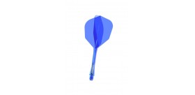 Plumas Winmau Fusion Medianas Shape Nº6 Azul