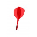 Voadores Winmau Fusion Intermedias Shape Nº6 Vermelho