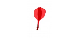 Plumas Winmau Fusion Cortas Shape Nº6 Rojo