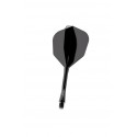 Winmau Fusion Intermediate Shape Flights Nº6 Black
