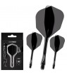 Plumas Winmau Fusion Intermedias Shape Nº6 Negro