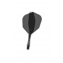 Voadores Winmau Fusion Cortas Shape Nº6 Preto