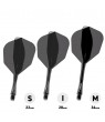 Winmau Fusion Short Shape Flights Nº6 Red