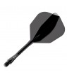 Plumas Winmau Fusion Cortas Shape Nº6 Negro