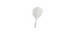Voadores Winmau Fusion Cortas Shape Nº6 Branco