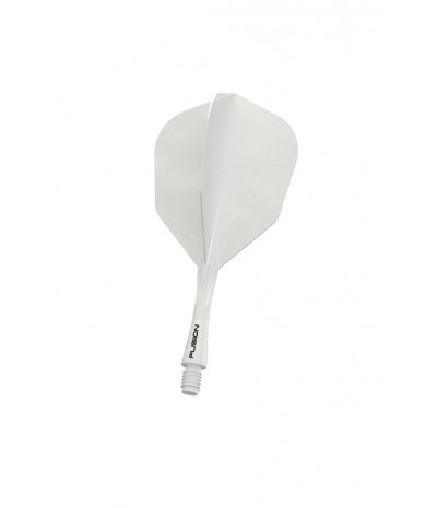 Plumas Winmau Fusion Cortas Shape Nº6 Blanco