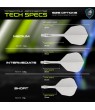 Plumas Winmau Fusion Cortas Shape Nº6 Blanco