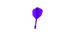 Plumas Winmau Fusion Intermedias Shape Nº6 Lila