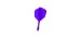 Plumas Winmau Fusion Cortas Shape Nº6 Lila