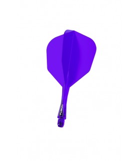 Plumas Winmau Fusion Cortas Shape Nº6 Lila