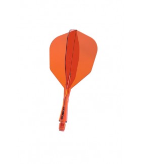 Plumas Winmau Fusion Cortas Shape Nº6 Naranaj