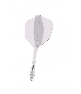Plumas Winmau Fusion Medianas Shape Nº6 Transparente