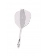 Plumas Winmau Fusion Medianas Shape Nº6 Transparente