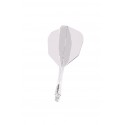 Winmau Fusion Intermediate Shape Flights Nº6 Clear