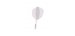 Plumas Winmau Fusion Cortas Shape Nº6 Transparente