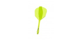 Plumas Winmau Fusion Medianas Shape Nº6 Amarillo