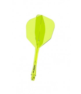 Plumas Winmau Fusion Medianas Shape Nº6 Amarillo