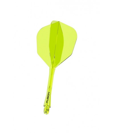 Plumas Winmau Fusion Medianas Shape Nº6 Amarillo