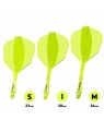 Plumas Winmau Fusion Intermedias Shape Nº6 Amarillo