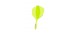 Plumas Winmau Fusion Cortas Shape Nº6 Amarillo
