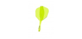 Plumas Winmau Fusion Cortas Shape Nº6 Amarillo