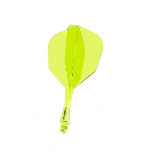 Winmau Fusion Short Shape Flights Nº6 Clear