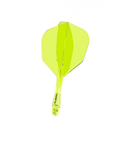 Plumas Winmau Fusion Cortas Shape Nº6 Amarillo