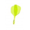 Plumas Winmau Fusion Cortas Shape Nº6 Amarillo