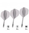 Plumas Winmau Fusion Medianas Standard Nº2 Transparente